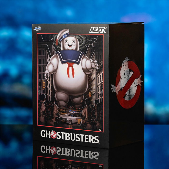 JADA TOYS Escenario Puft Cazafantasmas Edición Especial Next Level con Figura Stay-Puft y Coche ECTO-1