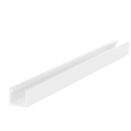 Herrajes Alk - Perfil 'U' Kanda Sp10 Lacado Blanco, Perfil Horizontal de 2 Metros - Incluye 4 Unidades