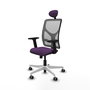 PIQUERAS Y CRESPO Silla de oficina Motilla con mecanismo Sincro, Morado y Gris