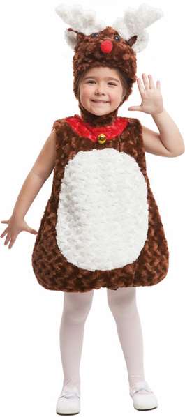 My Other Me Disfraz Reno Peluche Talla 12-24 Meses 100% Poliester