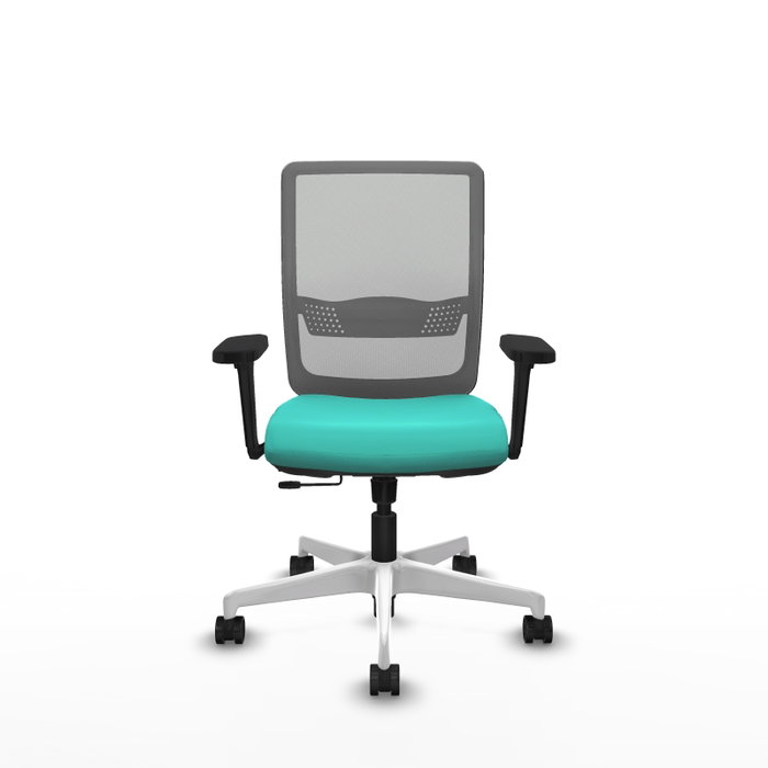 PIQUERAS Y CRESPO Silla de oficina Haches con mecanismo Sincro/Traslack, Turquesa y Gris PIQUERAS Y CRESPO Silla de oficina Haches con mecanismo Sincro/Traslack, Turquesa y Gris
