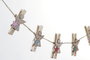 DKD Home Decor Pinzas de Madera 206x2x7 para Calendario Surtido de 2 Modelos