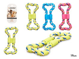 Mascow Mordedor 2 Asas Silicona 19 cm Surtidos Azul Rosa Verde (Set de 24)