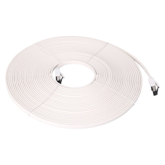 Extralink LAN Patchcord CAT.8 U/FTP 15m Blanco Plano