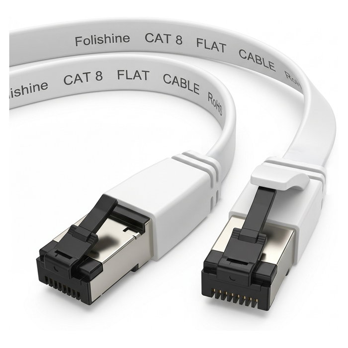 Extralink LAN Patchcord CAT.8 U/FTP 15m Blanco Plano