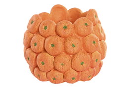 DKD Home Decor Jarrón de Cemento Mandarinas