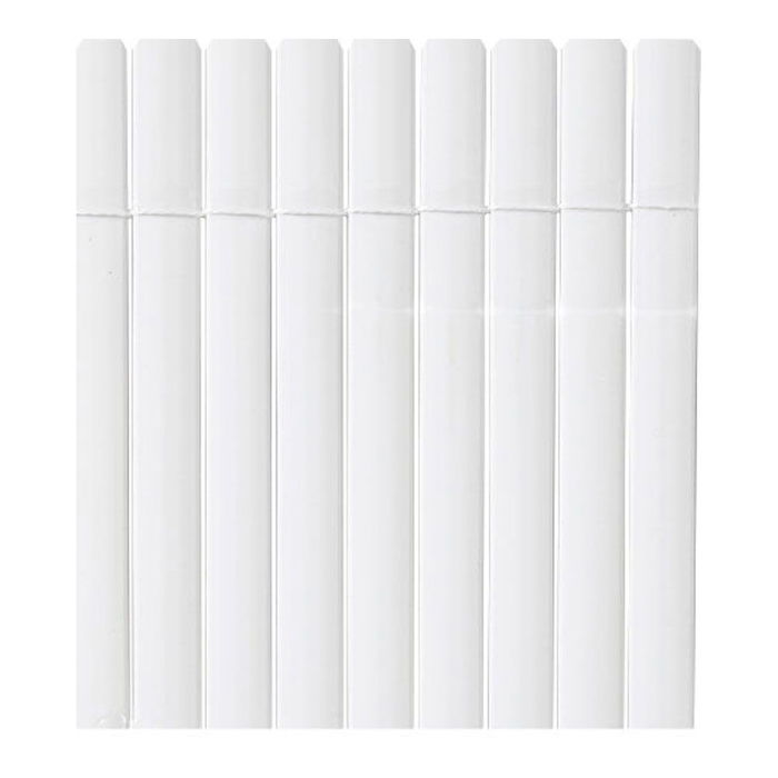 Faura Cañizo Oval Plasticane Blanco 1x3m PVC Tratamiento Anti-UV Fácil Instalación