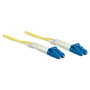 Intellinet 471893 - Cable de Fibra Óptica OS2 Monomodo LC/LC Amarillo de 3 m, Full Duplex