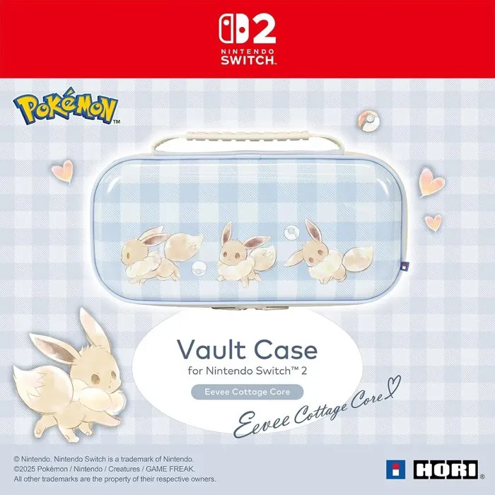 Hori Estuche Rígido Protector Nintendo Switch y Switch 2 - Diseño Cottage Core Eevee Pokémon - AACAZ65808