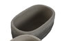 DKD Home Decor Macetero Moderno Azul Gris Cemento Set de 2 Piezas Dimensiones 14 x 11 x 24 cm