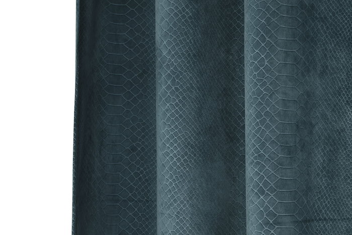 DKD Home Decor Cortina Urban Cocodrile Turquesa 2 x 260 x 140 cm (2 Unidades)