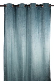DKD Home Decor Cortina Jacquard Turquesa 140x260 cm