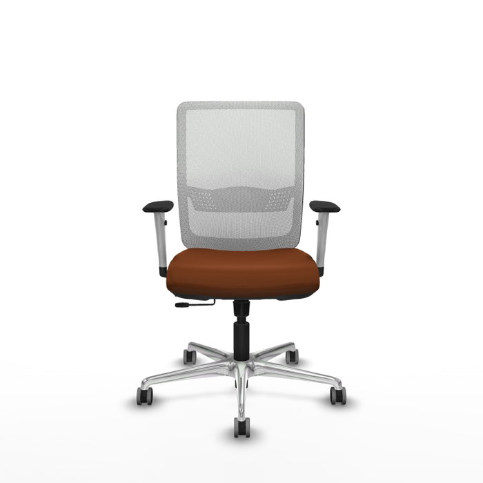 PIQUERAS Y CRESPO Silla de oficina Haches Marrón y Blanco PIQUERAS Y CRESPO Silla de oficina Haches Marrón y Blanco