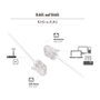 LogiLink Patch Cable Cat.6A U/UTP Slim High-Flex, 7,50 m, blanco