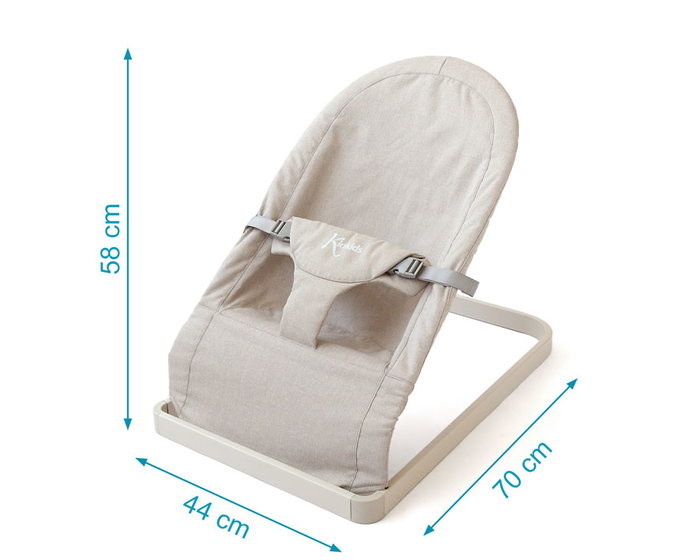 KioKids Hamaquita para Bebé Gris Claro - Práctica, Ligera y Segura para los Primeros Meses