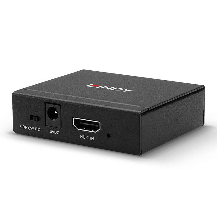 Lindy Splitter HDMI 2 Puertos 10.2G, Divisor para 2 Pantallas 4K 60Hz