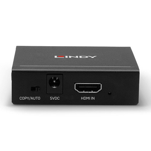 Lindy Splitter HDMI 2 Puertos 10.2G, Divisor para 2 Pantallas 4K 60Hz