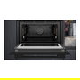 Siemens CM776GKB1 Horno Integrado iQ700 con Función Microondas, 45L, 900W, Negro/Acero Inoxidable, Home Connect, Limpieza Pirolítica e Hidrolítica