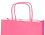 Q-connect Bolsa Papel Celulosa Rosa con Asa Retorcida 240x320x100 mm (25 Unidades)