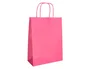 Q-connect Bolsa Papel Celulosa Rosa con Asa Retorcida 240x320x100 mm (25 Unidades)