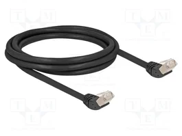 DeLOCK Cable de red Cat.6a S/FTP 2 m con conectores angulares 45°