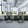 PIQUERAS Y CRESPO Silla de oficina Horna con Mecanismo Sincro y Color Blanco