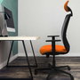 PIQUERAS Y CRESPO Silla de oficina Zulema Verde botella y Blanco