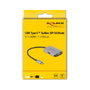 DeLOCK Divisor USB Type-C (Modo DP Alt) 1x HDMI + 1x VGA 4K Ultra HD 60 Hz
