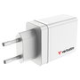 Verbatim Cargador de Pared 30W con 4 Puertos (1x USB-C y 3x USB-A) Blanco