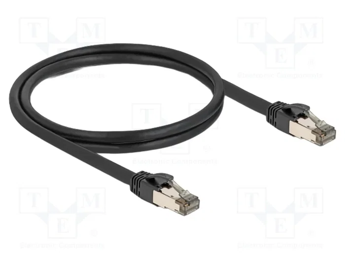 DeLOCK Cable de red RJ45 Cat.6A U/FTP ultraflexible de 1 m negro