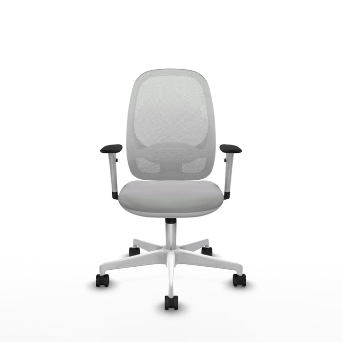 PIQUERAS Y CRESPO Silla de oficina Cilanco con mecanismo Sincro, Gris claro y Blanco PIQUERAS Y CRESPO Silla de oficina Cilanco con mecanismo Sincro, Gris claro y Blanco