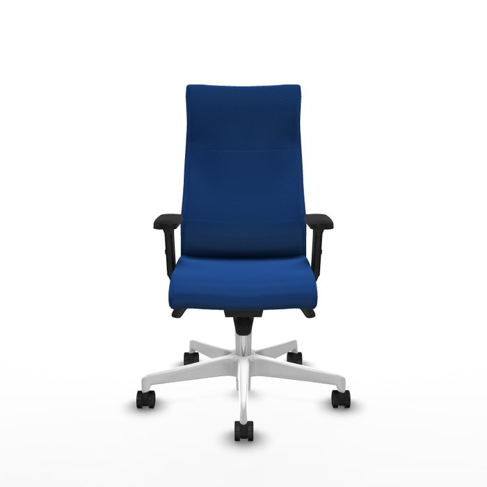 PIQUERAS Y CRESPO Sillón Albacete Azul con Mecanismo Sincro y Base Blanca PIQUERAS Y CRESPO Sillón Albacete Azul con Mecanismo Sincro y Base Blanca