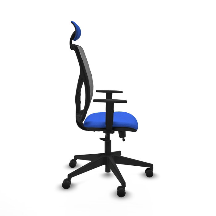 PIQUERAS Y CRESPO Silla de oficina Motilla Sincro/Traslack Azul y Gris
