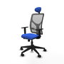PIQUERAS Y CRESPO Silla de oficina Motilla Sincro/Traslack Azul y Gris