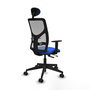 PIQUERAS Y CRESPO Silla de oficina Motilla Sincro/Traslack Azul y Gris