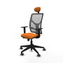PIQUERAS Y CRESPO Silla de oficina Motilla Naranja y Gris