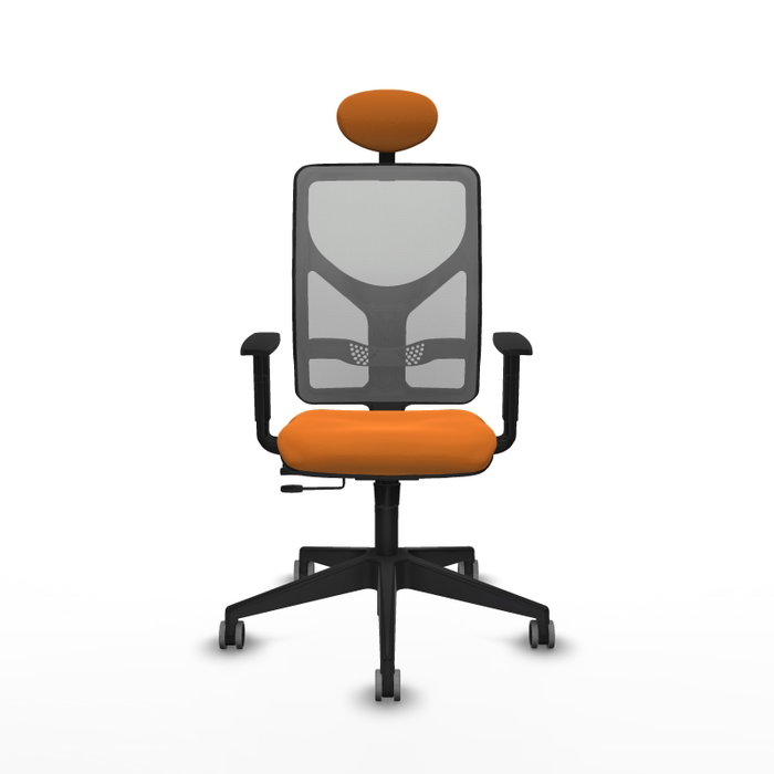 PIQUERAS Y CRESPO Silla de oficina Motilla Naranja y Gris PIQUERAS Y CRESPO Silla de oficina Motilla Naranja y Gris