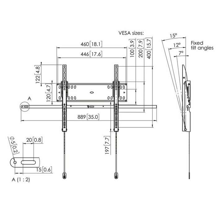 Vogel's PFW 4710 Soporte de Pared Inclinable con Bloqueo para Pantallas de 55 a 65 pulgadas Vogel's PFW 4710 Soporte de Pared Inclinable con Bloqueo para Pantallas de 55 a 65 pulgadas