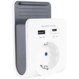 Rev Cargador USB con enchufe 240V, USB A y C 0020770112