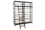 DKD Home Decor Estantería Loft Negro Natural 180 x 35 x 220 cm Metal Mango 5 Estantes
