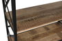 DKD Home Decor Estantería Loft Negro Natural 180 x 35 x 220 cm Metal Mango 5 Estantes