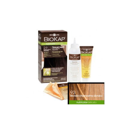 BIOKAP Nutricolor Delicato 9.3 Rubio muy claro dorado 140 ml