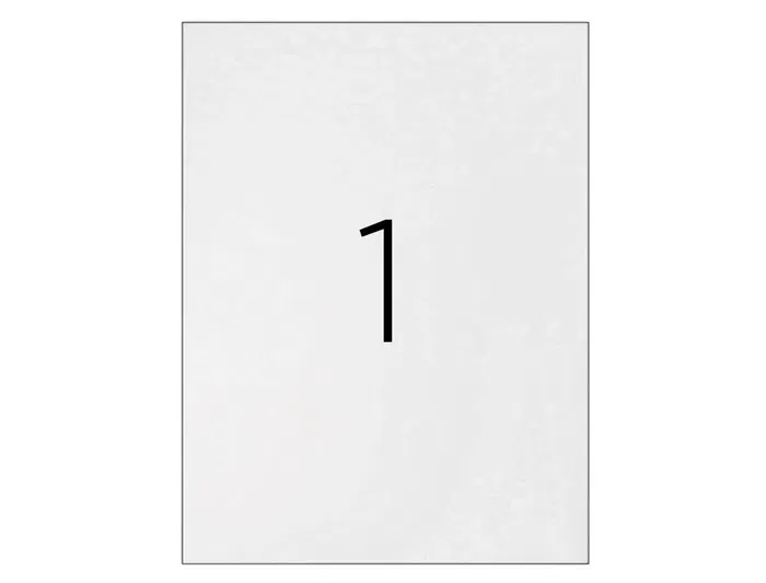 Q-connect KF10664 Etiquetas Adhesivas Din A4 210x297 mm para Fotocopiadora Laser Ink-Jet Caja 100 Hojas