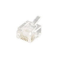 EQUIP Conector Modular RJ-12 (6P6C) 121131, 100 unidades