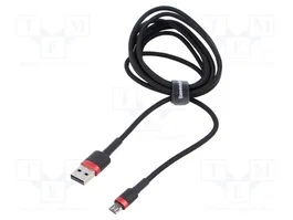 Baseus Cafule Cable USB a microUSB 2.4A 1m rojo-negro