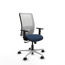 PIQUERAS Y CRESPO Silla de oficina Zulema Azul marino y Blanco