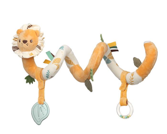 KioKids Peluche Espiral León, Juguete para Bebé +0 Meses, Color Naranja, Poliéster KioKids Peluche Espiral León, Juguete para Bebé +0 Meses, Color Naranja, Poliéster