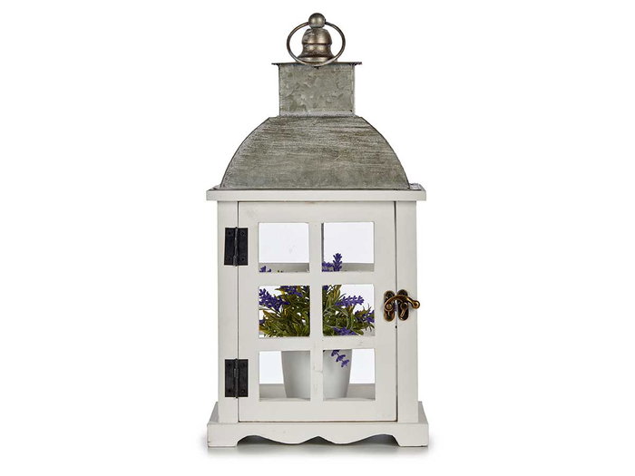 Giftdecor Farol de Madera Blanco Rectangular Mediano Alto 20 cm x 40 cm x 14 cm (Set de 6) Giftdecor Farol de Madera Blanco Rectangular Mediano Alto 20 cm x 40 cm x 14 cm (Set de 6)
