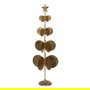 Figura Árbol Oro Metal Decoración 26 X 26 X 83 cm