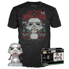 Funko Pop & Tee Stormtrooper Navidad Star Wars Talla S 72844